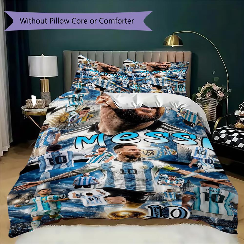 Lionel Messi Legend Bedding Without Core 1 Duvet Cover 2 Pillowcase Without Core Duvet Cover And Pillowcase Bedding Set