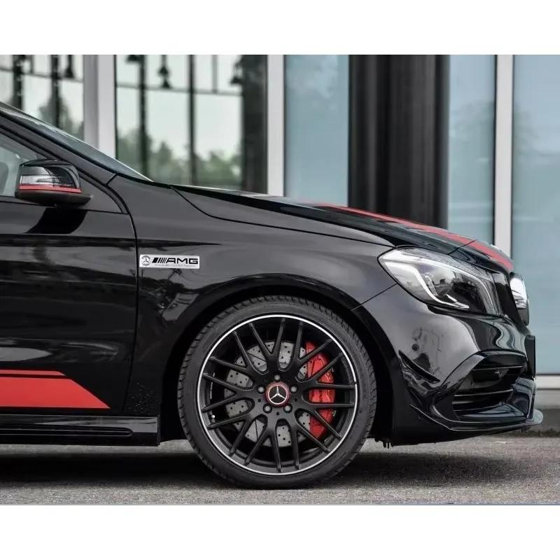 AAVS1 3D Aluminum Car Body Trunk Decor Sticker Auto Refit Accessorie For Mercedes Benz AMG A B G S Class W211 W124 W128 W140 W168 W176