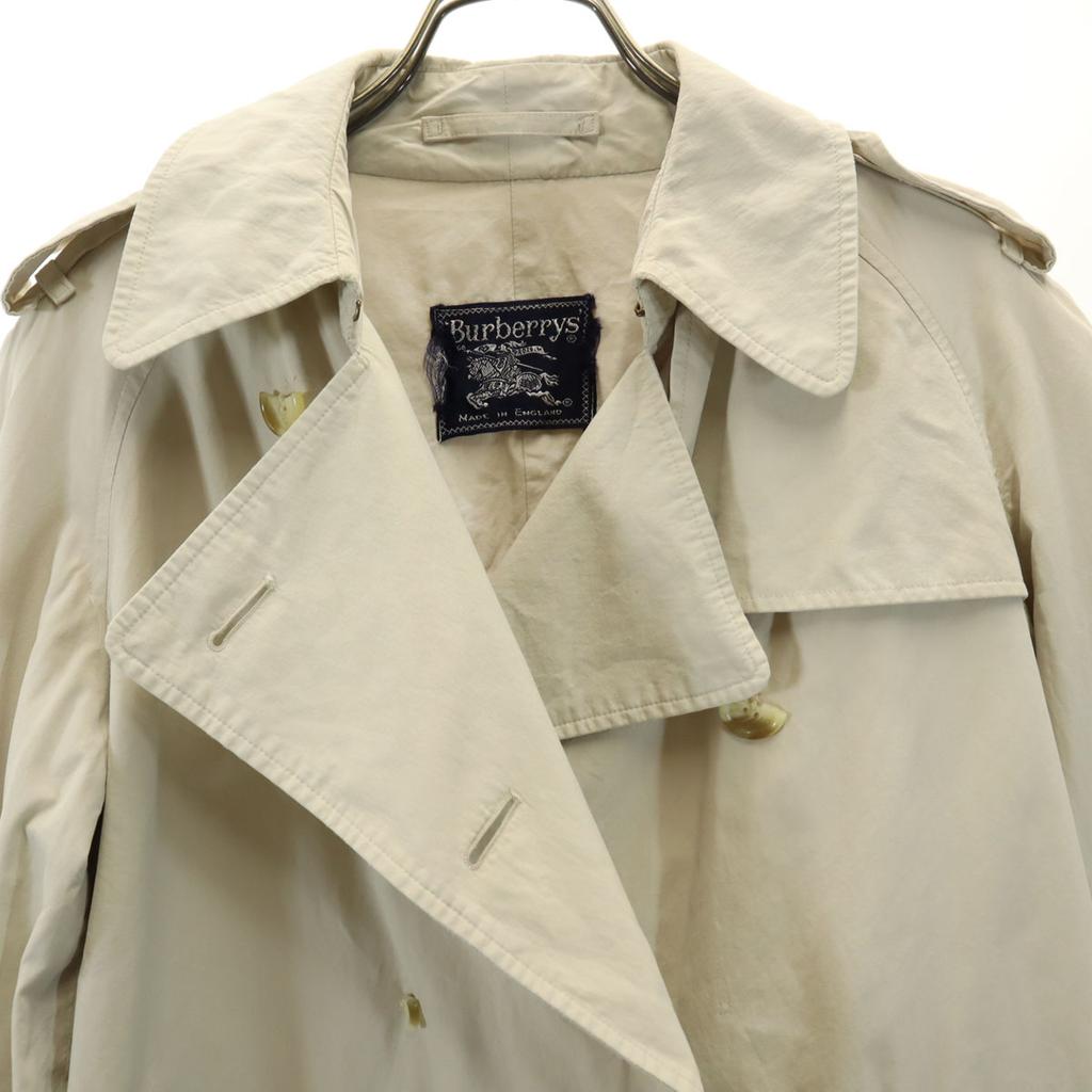 Burberrys 80s Made In England Vintage Trench Jacket Beige Men's Used