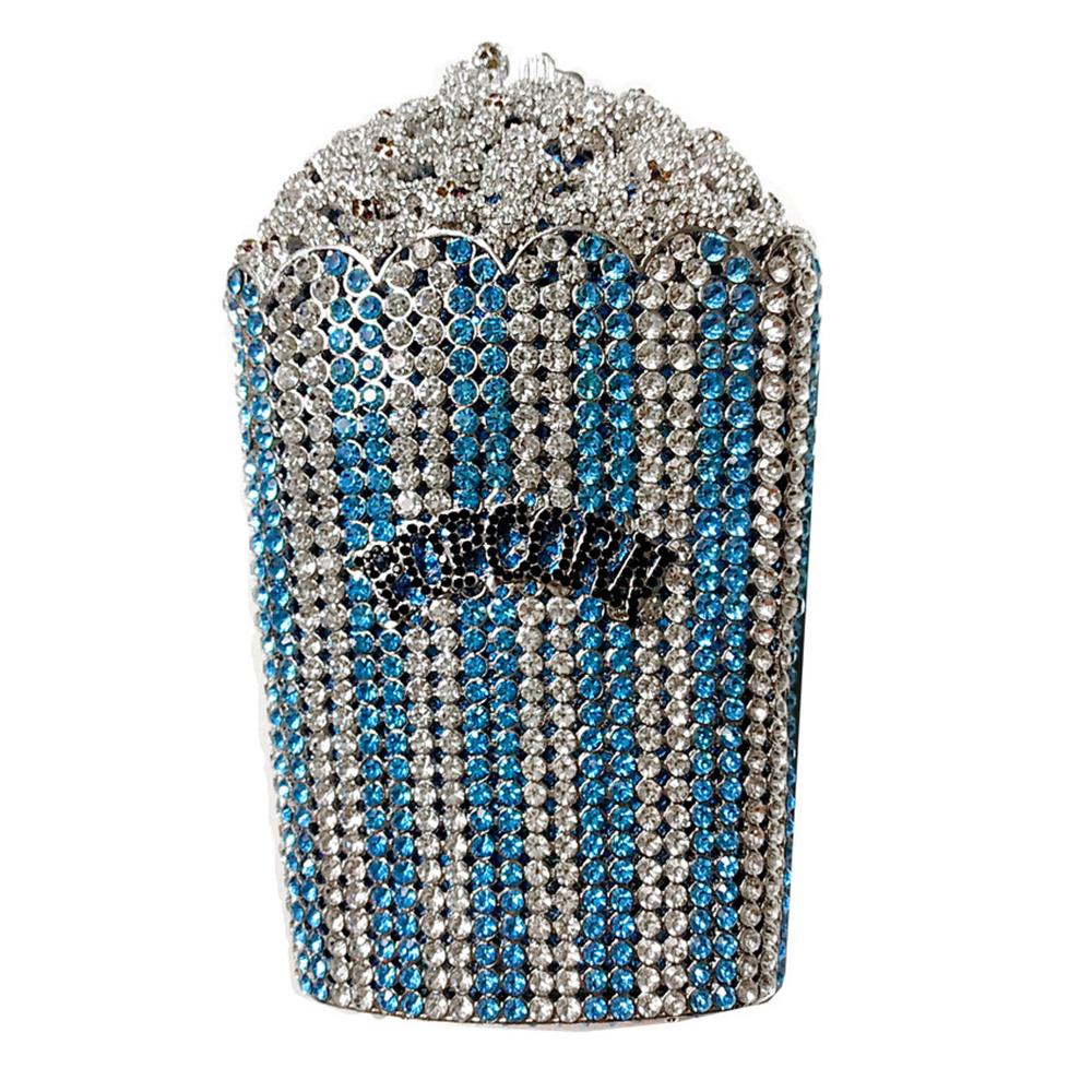 

Popcorn Shape Diamond Evening Clutch Bags For Women Crystal Party Bags WHTUOHENG Party Prom Formal Purse Rhinestone Lady Handbag 19cmX12cmX5cm