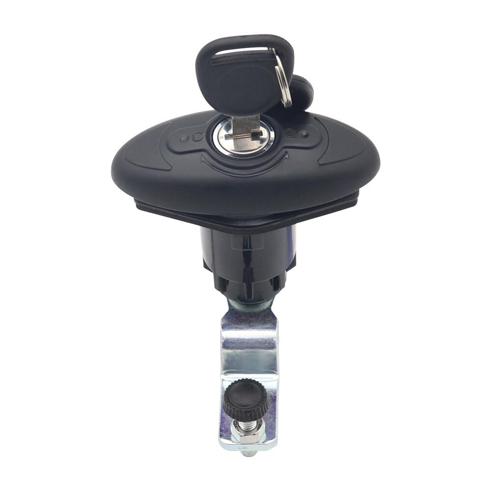 Rotating Handle Lock Latch with 2 Keys for Camper RV Cabin