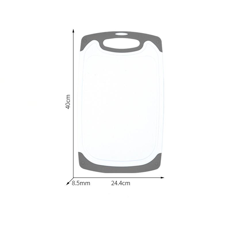 Schneidebrett-Set Gemüse Fleisch Schneidebrett Rutschfest Schwerlast Rechteckiges Hackbrett Heimküchenzubehör Klebriges Brett