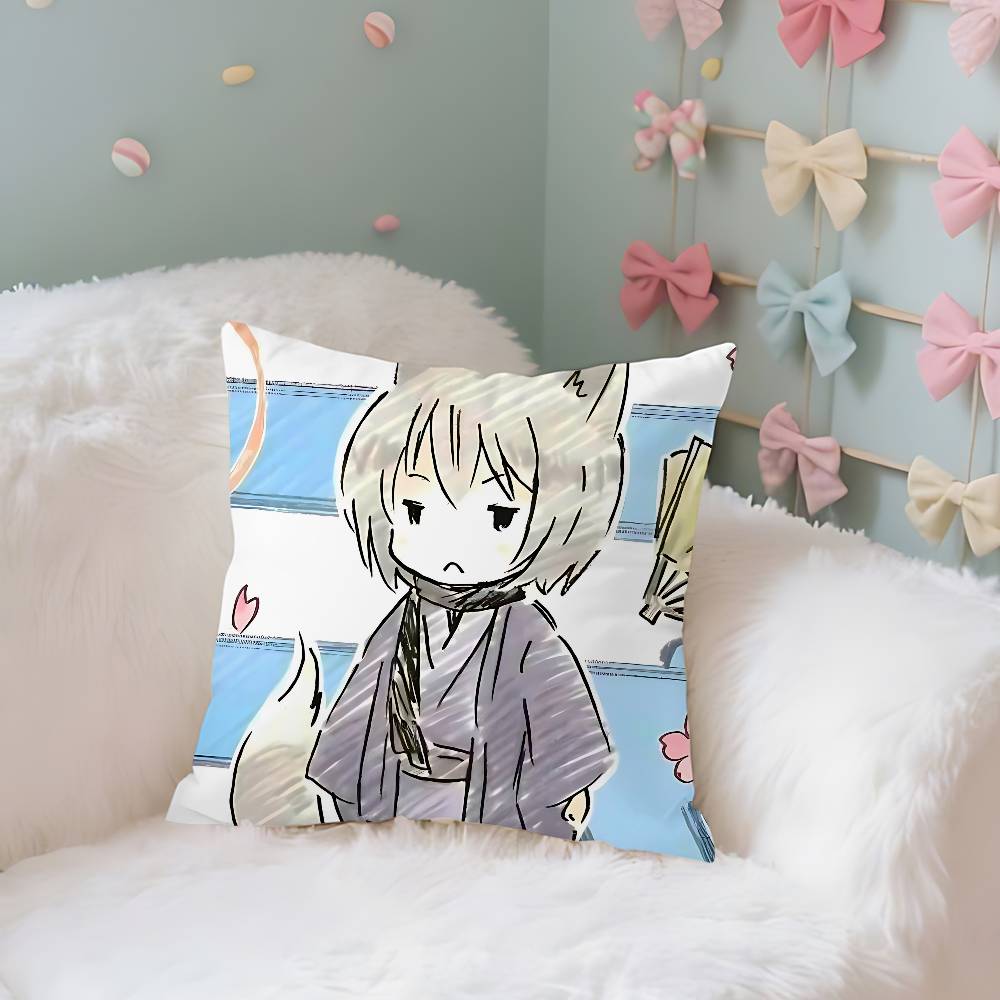 

Cute TtomoeS Kawaii Throw Pillow Covers Pattern Cushion Cover Suitable For Sofa Bedroom Car Pillow Cover 40x40 cm