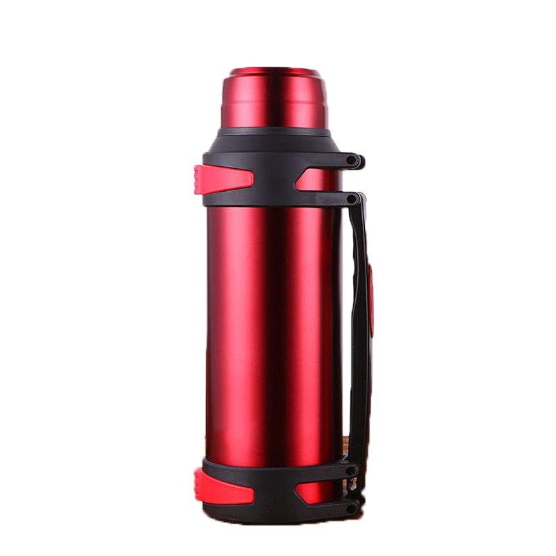 Bottiglia termica grande da 1200-3000 ml Boccette per vuoto in acciaio inossidabile Tazza termica per acqua isolata con cinturino Insalata per 48 ore