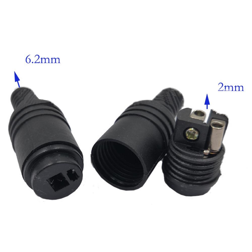 2 Pin DIN Female Socket Pair Speaker Connectors with Screw Terminals for Use