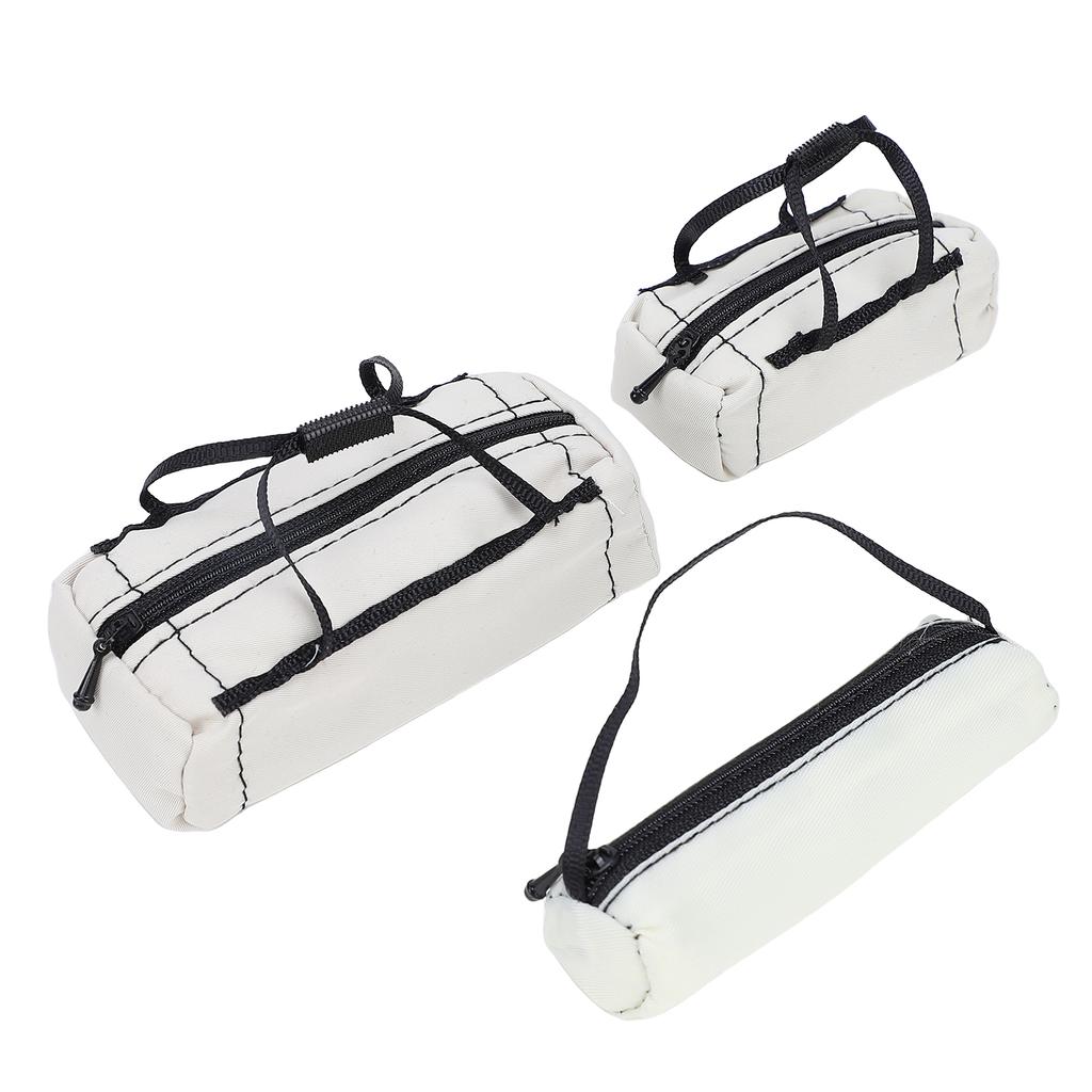 Simulation Decor Set, Includes Bags, Luggage Net, Fuel Tank, Oil Drum, Jack, Fire Extinguisher and Shovel for 1:10