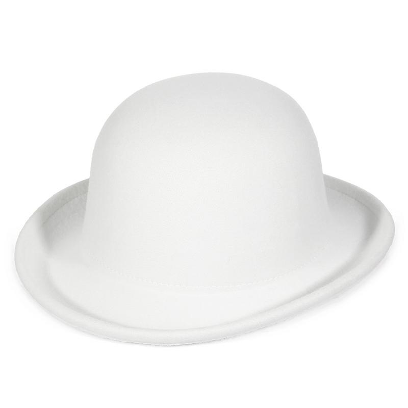 Eleganter Damen Cloche Hut Herbst Winter Vintage Damen Weicher Party Kirchenhut Eimerhut mit Feder