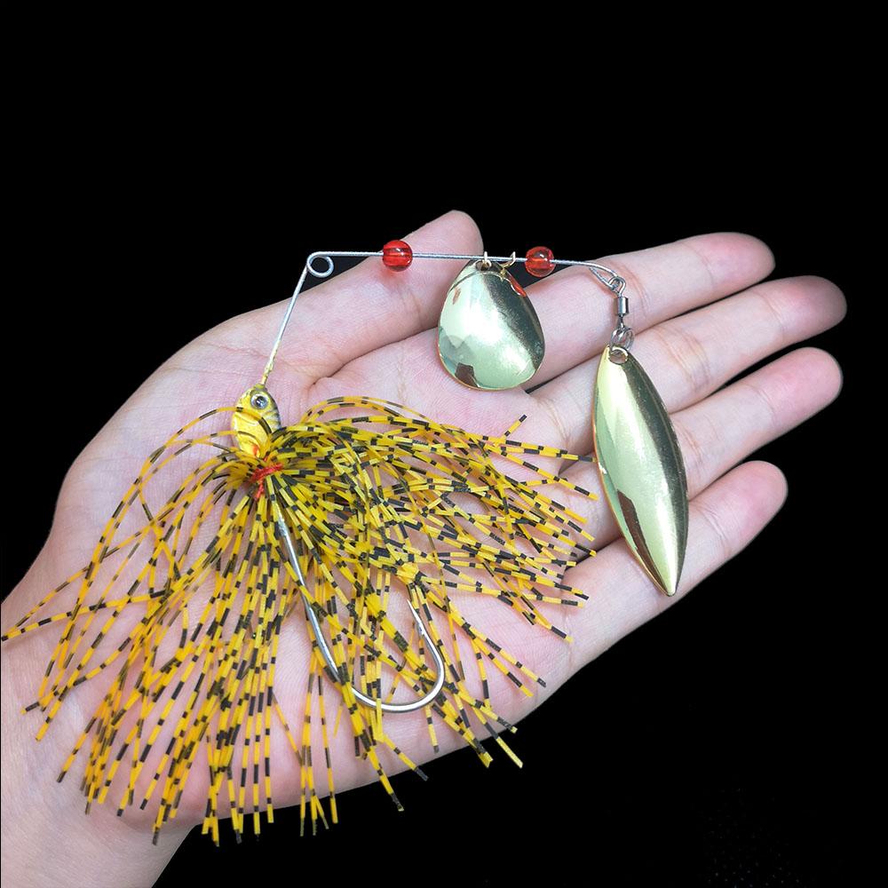 1pc Spinnerbaits with Skirt Lead Head Jigs Lures for Perch Bionic Wobbler Fishing Tackle