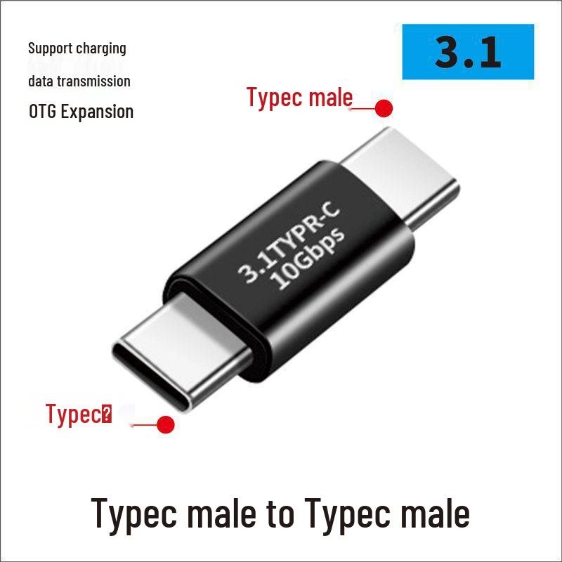 Adaptér USB Type-C: Mužský-Ženský-Mužský-Ženský, 90° L/U-Tvarovaný Thunderbolt 3 Kolík pro Počítače