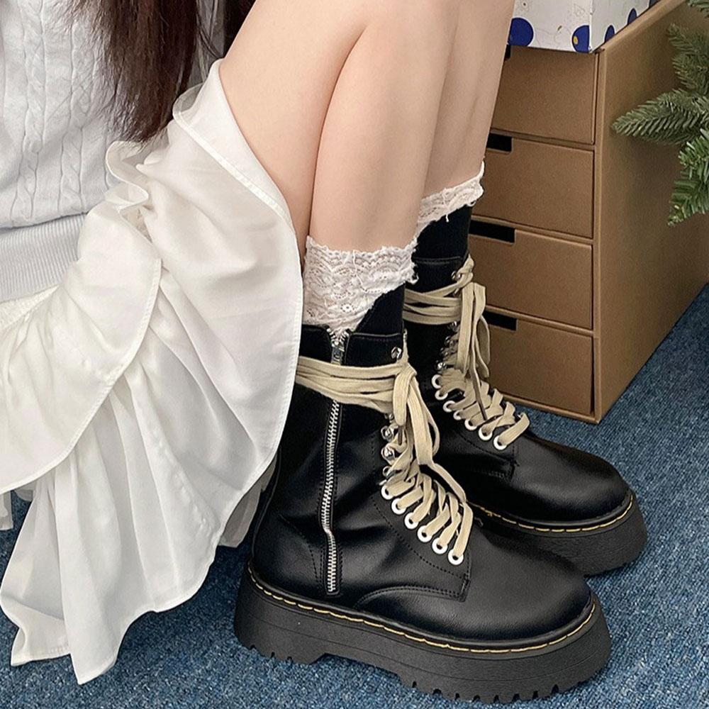 Fashion 2025 Winter Cowboy Boots for Women Fashion Belt Buckle Bandage Long Boots Female Elegant Square Heel Women's Knight Bootties