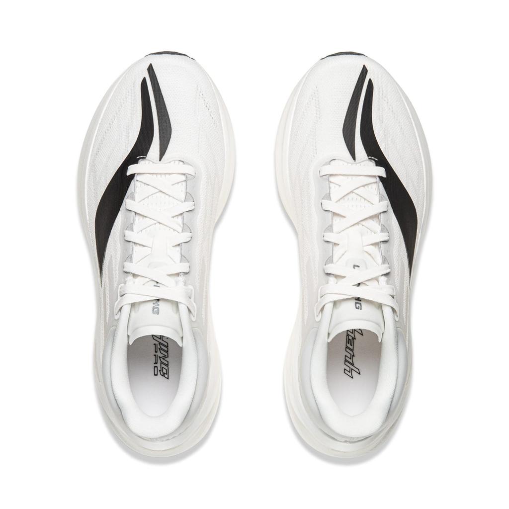 Li Ning Yueying 5pro Resistenti all'abrasione Supporto Rimbalzo Basse Scarpe da Corsa Standard da Uomo Bianco ARHW001-13