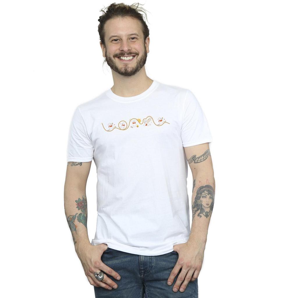 Disney Mens Winnie The Pooh Tigger Line T-Shirt