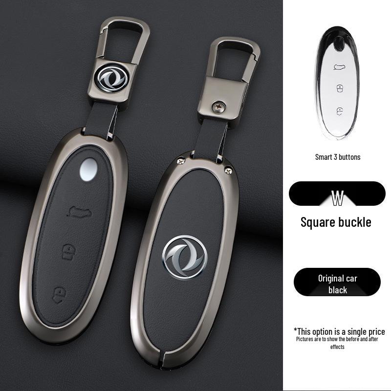 Dongfeng Nano 01 Key Case Set: 24 Models, Leather Key Protection Cover with Buckle for New Energy Vehicles