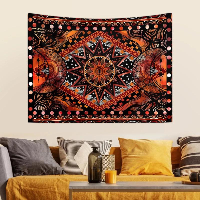 Ethnic Wave Simeia Tapestry Suitable For Sofa Background Wall In Living Room Or Bedside Decoration In Bedroom