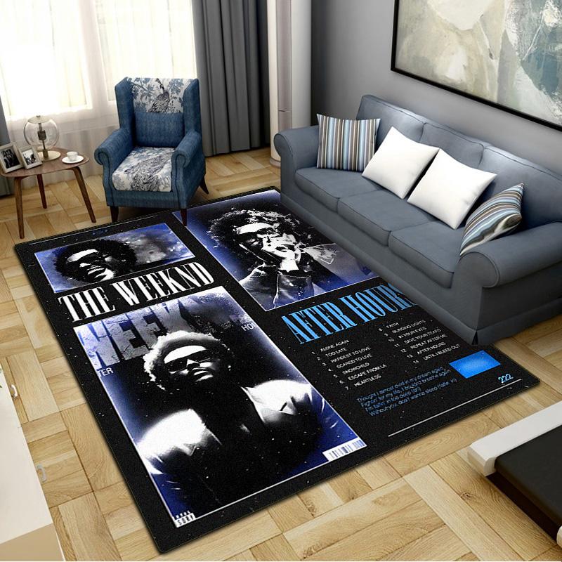 The Weeknd Carpet Rug for Living Room Bedroom Home Sofa Decoration,Kids play Non-slip Floor Mat