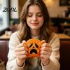 Erwachsenen Stressabbau Spielzeug Halloween Geist Brötchen Ball, Langsam Aufgehendes Weiches TPR Fidget Schreibtisch Dekoration zur Angst Linderung, Süßes Gruseliges Quetschspielzeug im Dampfgarer