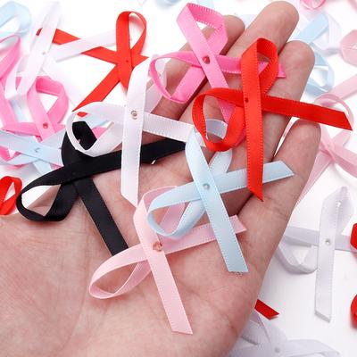 50pcs 5*4cm Satin Ribbon Bows Colorful Handmade Bowknots For DIY Home Party Clothing Sewing Headwear Gift Decoration Accessories