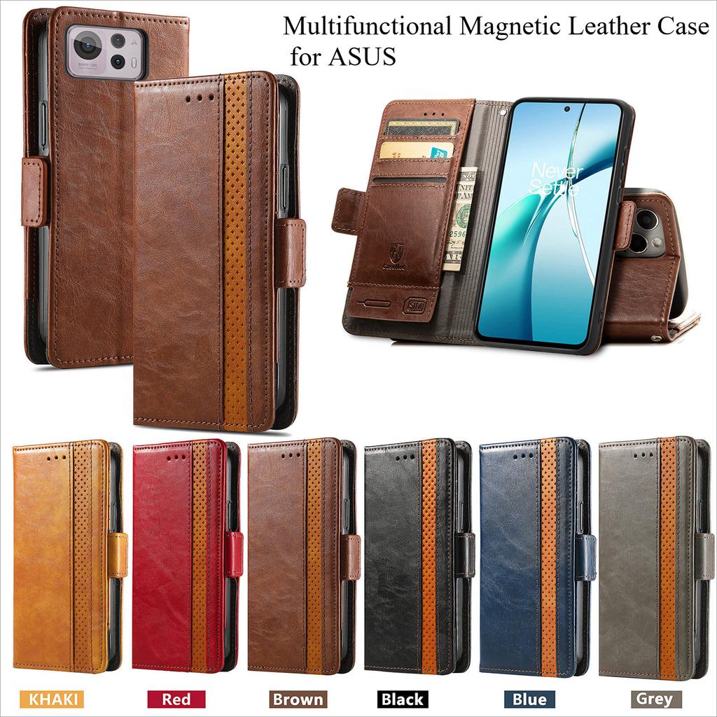 Multifunctional Magnetic Flip Cover Leather Case for ASUS ROG Phone 9/ ASUS ZS590KL.Where Fashion Meets Function