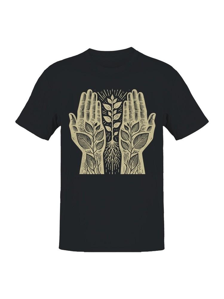 Nurturing Nature Planet Tee; Eco Earth Graphic; Men’s Casual Unisex T-Shirt S
