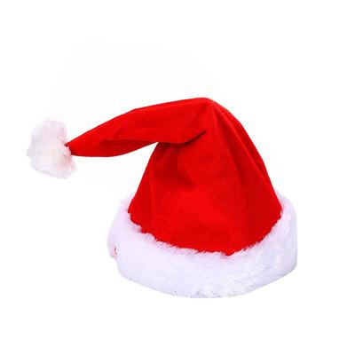 Electric Christmas Hat With Movable Ears Funny Singing Dancing Light Soft Cap Festival Gift Ornaments Toys For Children