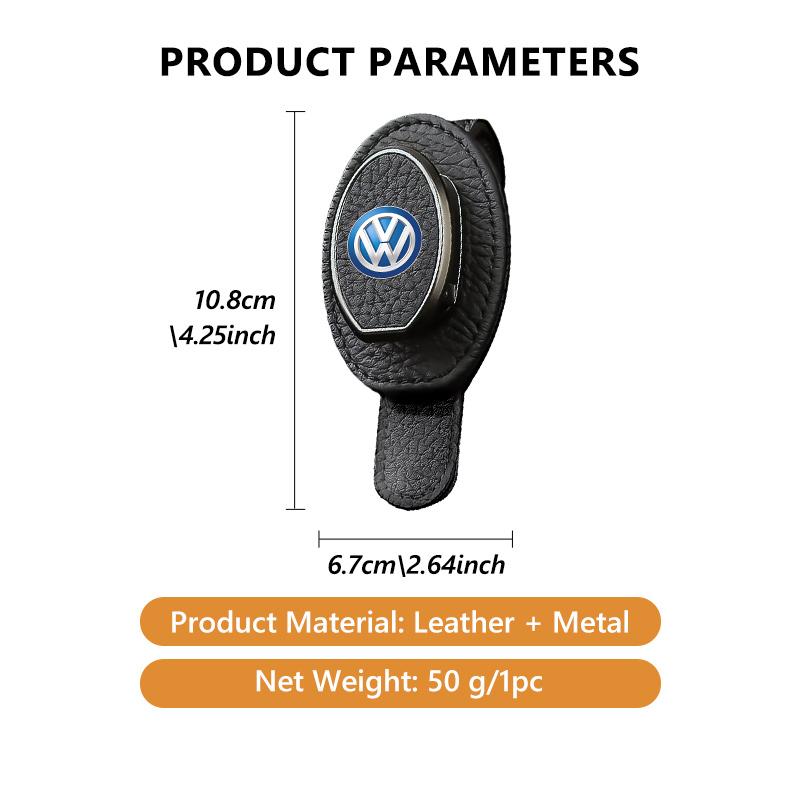 Valve Stems Caps Car Sun Visor Eyeglass Hanger Clip Glasses Holder Card Auto Storage For Volkswagen VW Scirocco Passat Polo B5 BNI8