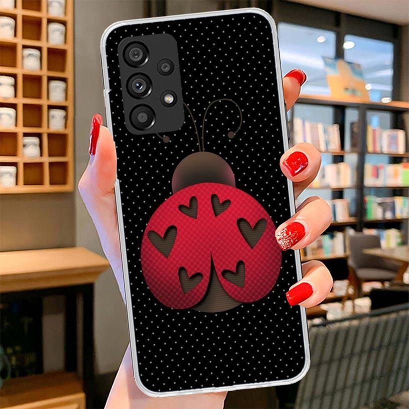 Insect Seven-Star Ladybug Phone Case For Samsung Galaxy A17 A37 A57 A16 A26 A36 A56 A15 A25 A35 A55 A14 A24 A34 A54 A13 A23 A33