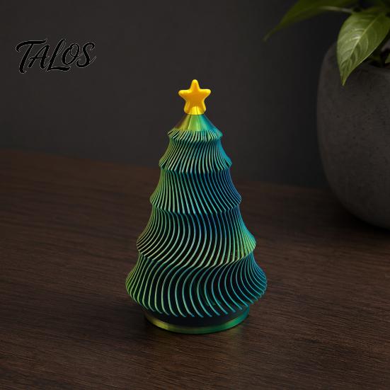 Travel Fidget Gadget 3D Printed Christmas Tree Toy, Lightweight Mini Desktop Ornament, Compact Relaxation Decompression Hand Toy for Anxiety