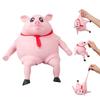Novelty Toy,Pig Toy Soft And Elastic Decompression Toy,Decompress And Stretch Stress Pig Stress Relief Toy For Kid Adult