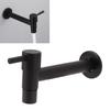 G1/2 Wall Mounted Cold Water Tap 304 Stainless Steel Single Handle Cold Faucet Bathroom Garden Faucet Tap Black For Mop Pool
