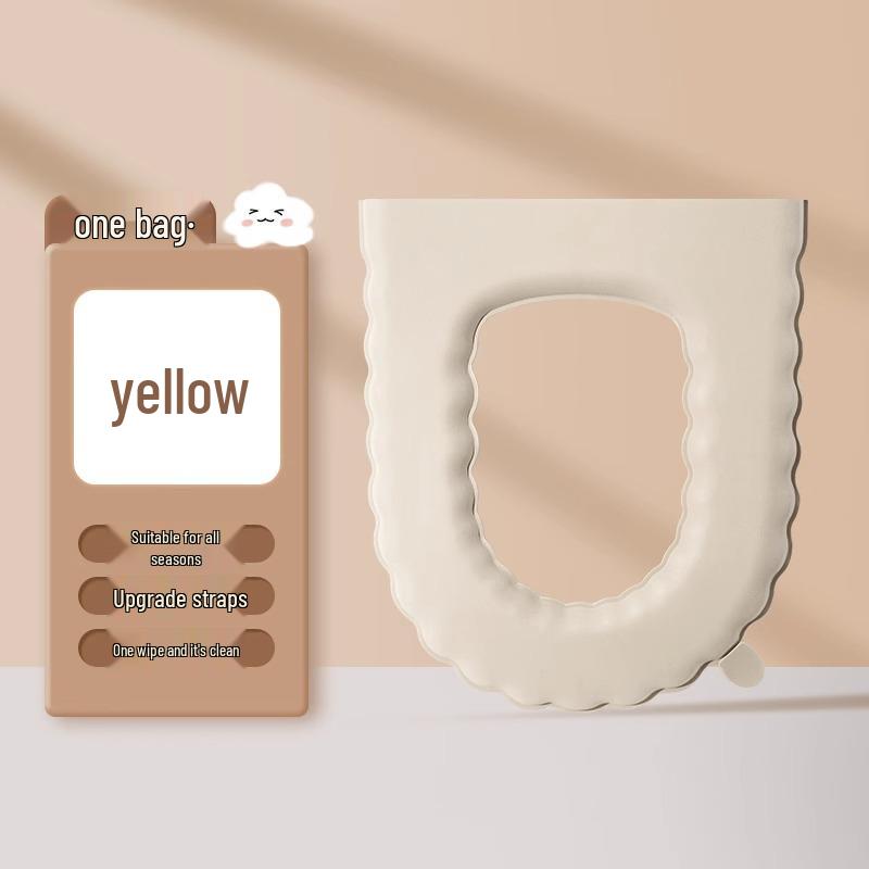 Wasserdichter Universal-Toilettensitzkissen mit Bändern - Vier Jahreszeiten Nutzung (Ausgabe 2024)