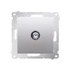 Single SAT Socket, Matte Silver Simon54