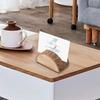 20Pcs Wood Table Number Holders Stand Wood Name Card Holders Wood Name Cards Food Label Memos Photo Holders for Wedding