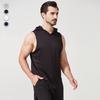 Men's Summer Quick-Dry Hooded Sports Vest - Casual, Breathable, European & American Style for Outdoor Running & Fitness