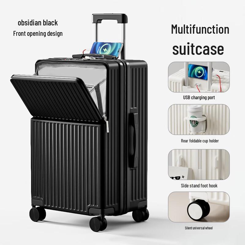 KarLot Front-Opening Travel Suitcase