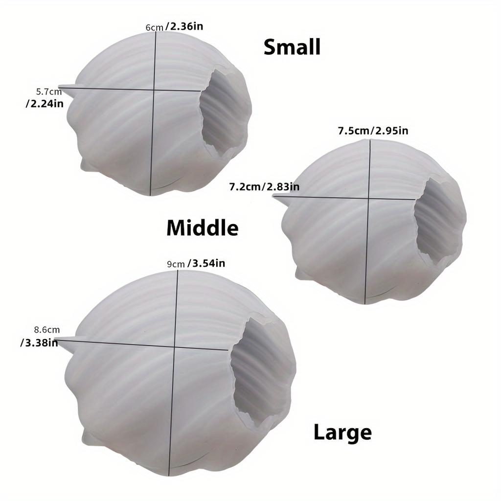 3pcs Geometric Pillar Candle Silicone Molds - 3D Wave Twist Design for DIY Handmade Crafts & Home Decor