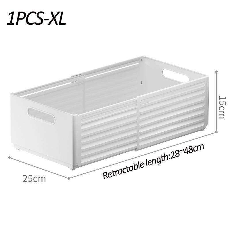 Length Retractable Drawer Organizer Adjustable Cabinet Storage Box Stackable Kitchen Organizers Sorting Storage Box