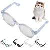 Haustierbrille Kunststoff Transparent Stilvoll Lustig Niedlich Haustier-Sonnenbrille für Katzen und Hunde Halloween-Access