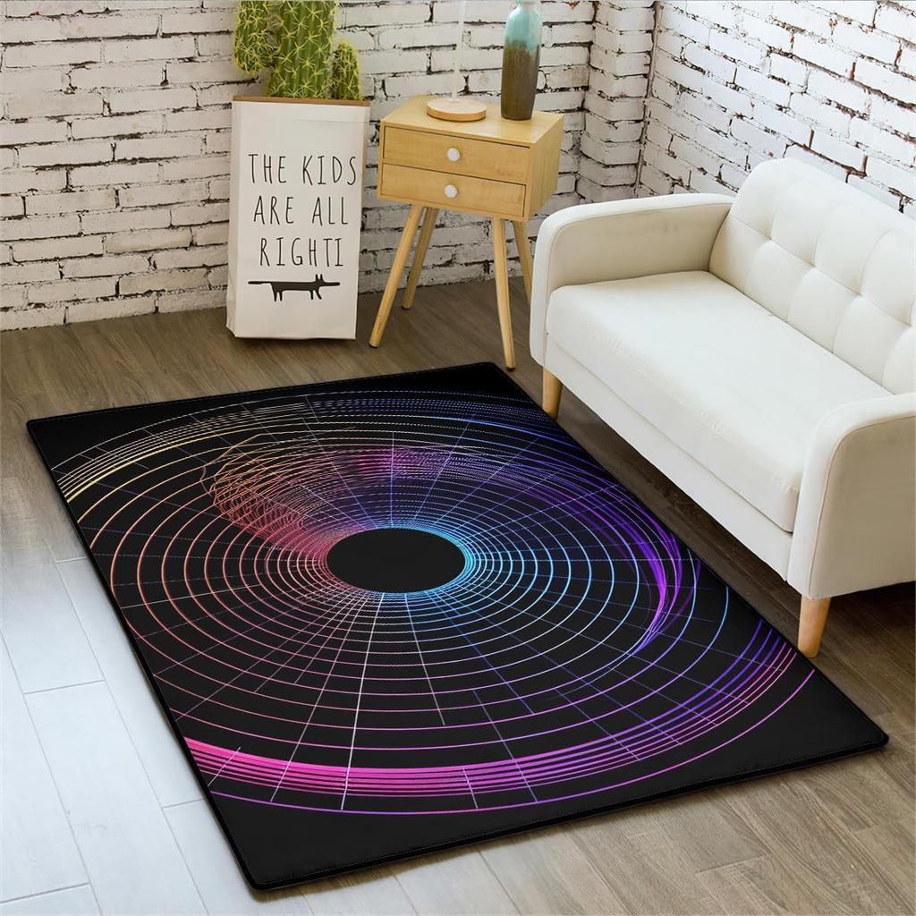 3D Optical Illusion Living Room Carpet Bedroom Living Room Anti-slip Floor Rug Soft Hallway Kitchen Floor Mats Home Decoration