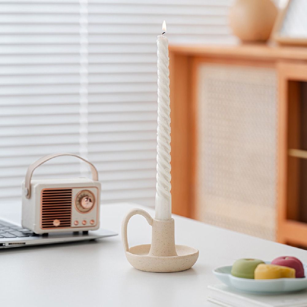 Romantic Tea Cup Candle Holder European Style Minimalist Candle Stands  Living Room