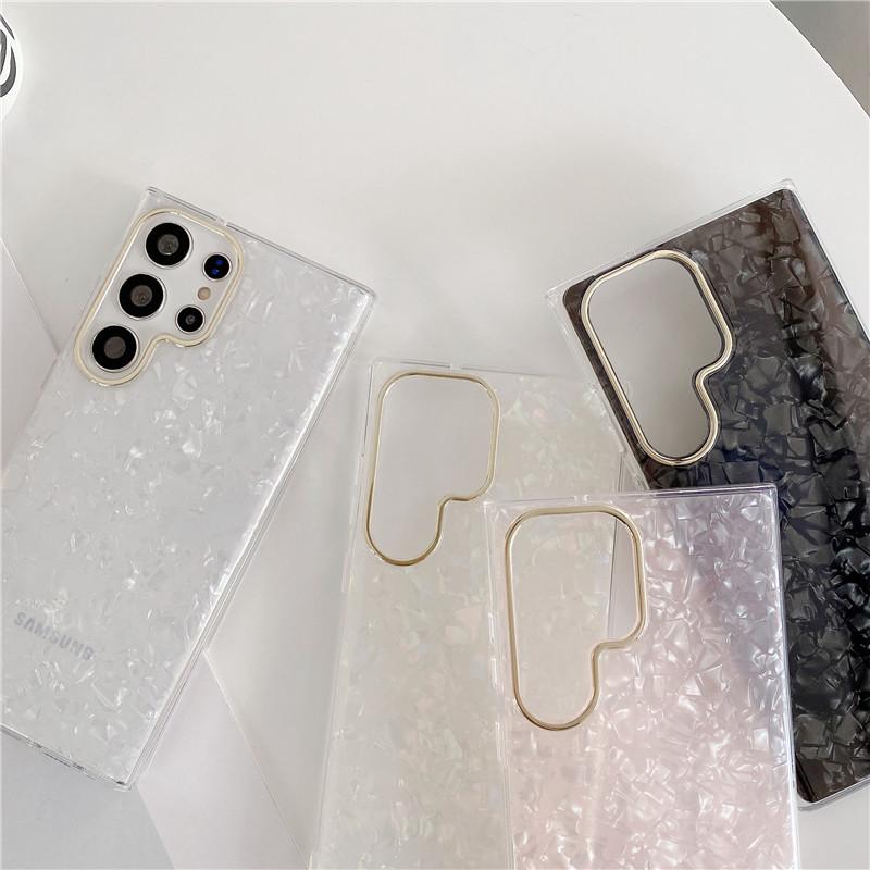Potrivit pentru husă telefon mobil Samsung S25u Model carcasă electroplată S23ultra Acoperire față-verso A15 A54 S24FE Mânecă