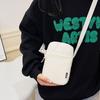 Female Carry- Mobile Phe Bag Fashi Canvas Shoulder Bag Female Outdoor Carry- Oblique Span Female Purse a Bag