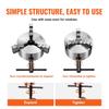 3-Jaw Lathe Chuck, 6'', Self-Centering Lathe Chuck, 0.14- 6.3 in/3.5-160 mm Clamping Range with T-key Fixing Screws Reversible Jaws, for Lathe 3D