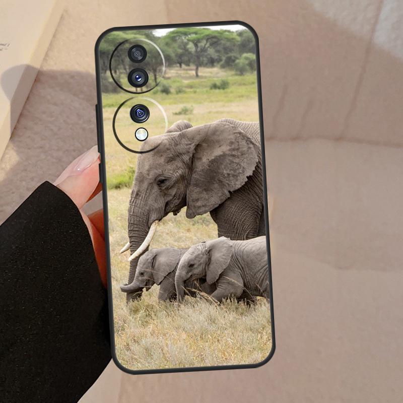 Elephant Baby Nature For Honor Magic 7 6 5 Lite V5 Case For Honor 400 Pro 200 50 70 90 X8a X8b X9a X9b X9c Cover