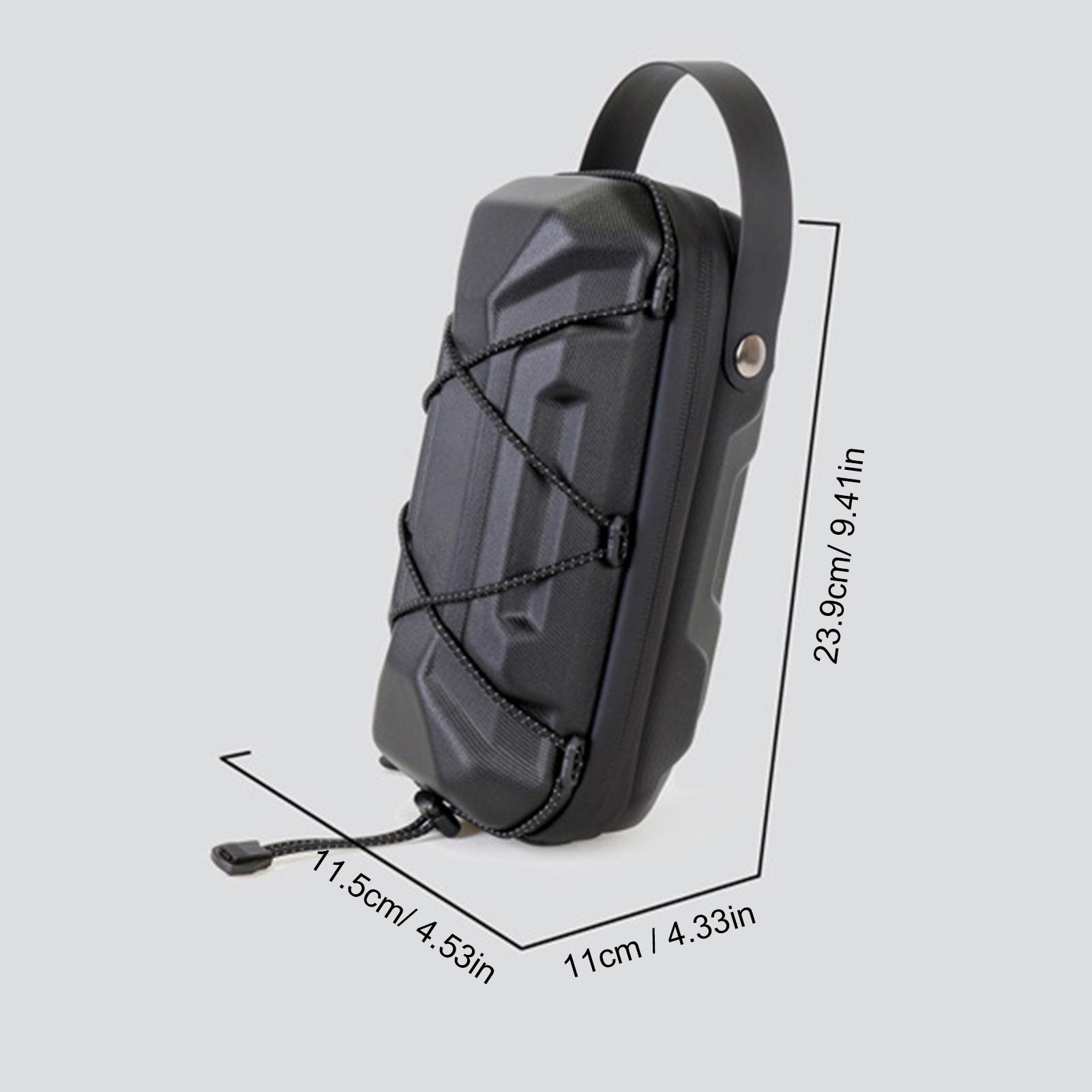 

Сумка на руль самоката, водонепроницаемая, 2 л, с разноцветными шнурками, черная чёрный