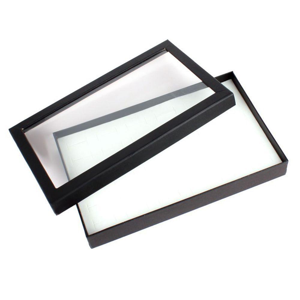 

Ring Ear Stud Portable Jewelry Organizer Holder Ring Storage Case 36 Slots Jewelry Packaging Box