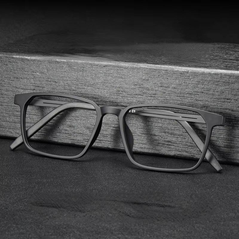 Óculos de computador quadrados, masculinos e femininos, ultraleves, TR90, armação de metal, anti-luz azul, óculos retrô