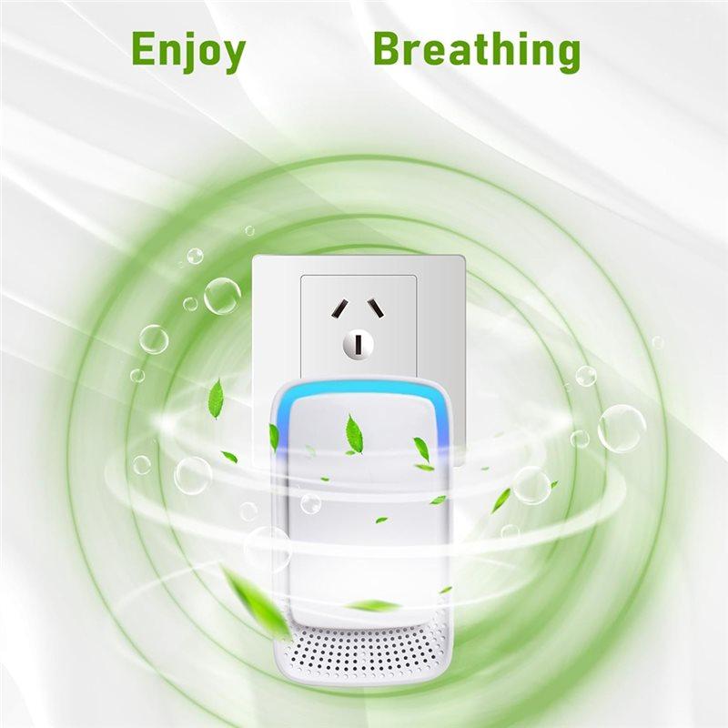 Premium-Plug In Air Ionizers For Home 1 Pack Portable And Quiet Work Negative Air Purifier EU Plug