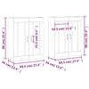 VidaXL Wall Cabinets 2 Pcs Concrete Grey Engineered Wood 3198029