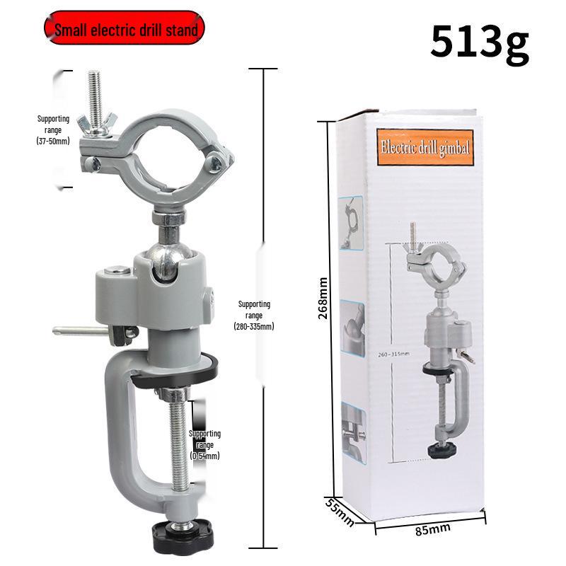 360° Aluminum Alloy Rotating Vise & Stand for Electric Drill/Grinder - Multi-functional Drilling & Cutting Tool