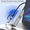 5Gbps USB na Ethernet adaptér pro notebookový počítač s čipsetem Rtl8157 5000Mbps USB3.2 na RJ45 síťový konvertor 5G 2.5G 1G 100Mbps